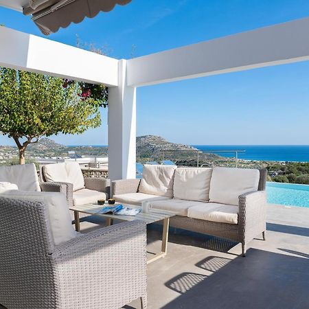 Luxury Villa Hera With Private Pool Afantou Eksteriør billede